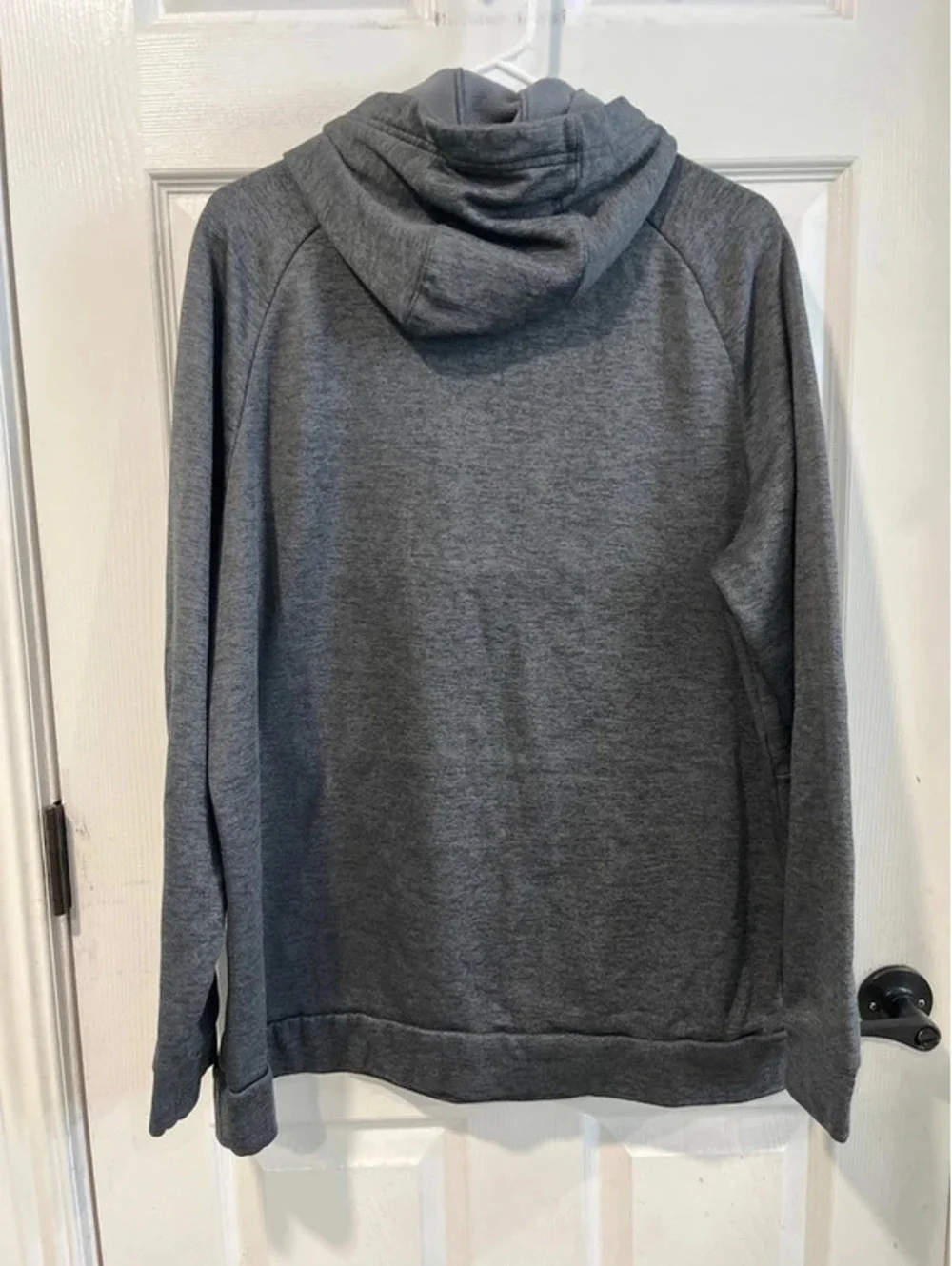 Nike Thermal Sweatshirt Pullover Training Hoodie Long Sleeve dark grey print